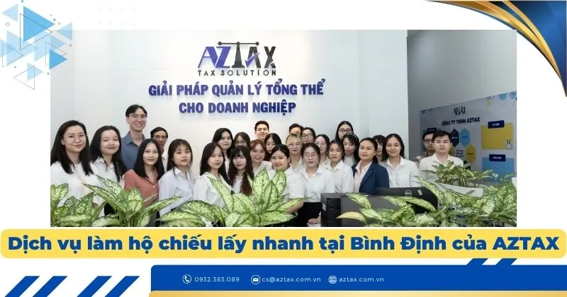 Hình ảnh minh họa dịch vụ làm hộ chiếu trọn gói của AZTAX