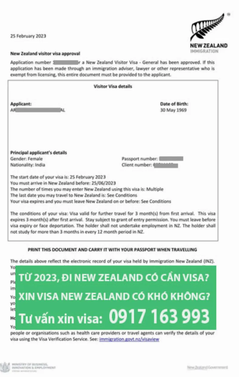 đi new zealand có cần visa? xin visa new zealand có khó không?